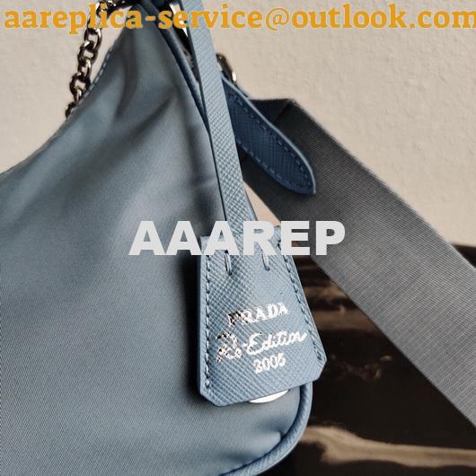 Replica Prada 1BH204 Prada Re-Edition 2005 Nylon Bag Light Blue 4 Replica Prada 1BH204 Prada Re-Edition 2005 Nylon Bag Light Blue 4
