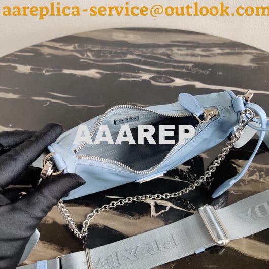 Replica Prada 1BH204 Prada Re-Edition 2005 Nylon Bag Light Blue 7 Replica Prada 1BH204 Prada Re-Edition 2005 Nylon Bag Light Blue 7