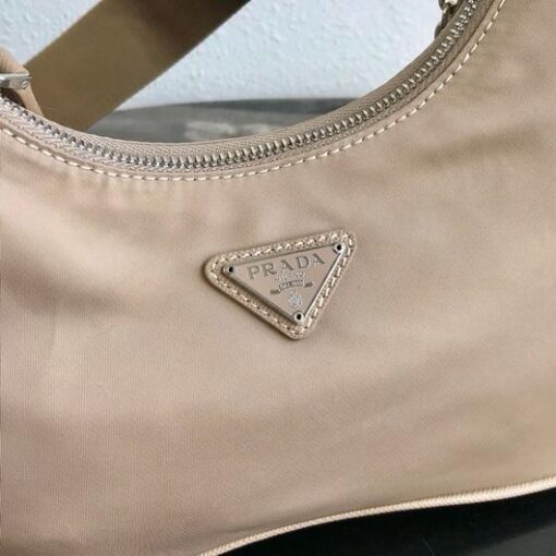 Replica Prada 1BH204 Prada Re-Edition 2005 Nylon Bag Apricot 4