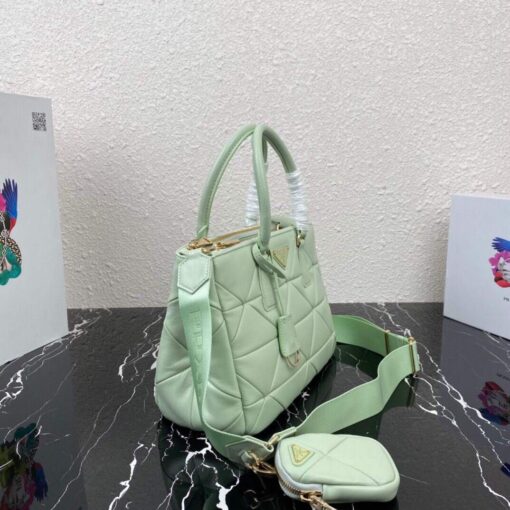 Replica Prada Small Prada Galleria Saffiano Leather bag 1BA863 Green 2