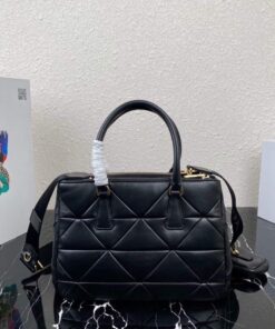 Replica Prada Small Prada Galleria Saffiano Leather bag 1BA863 Black