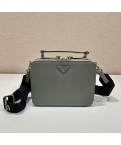 Replica Prada 2VH069 Brique Saffiano leather bag Gray