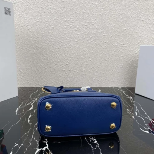Replica Prada 1BA906 Prada Galleria Saffiano leather mini-bag Blue 3