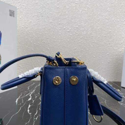 Replica Prada 1BA906 Prada Galleria Saffiano leather mini-bag Blue 5