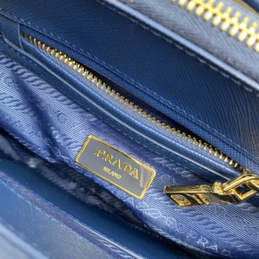 Replica Prada 1BA906 Prada Galleria Saffiano leather mini-bag Blue 7
