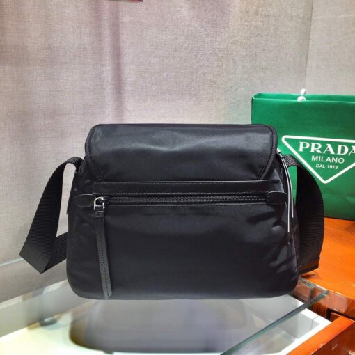 Replica Prada Nylon Shoulder Bag 1BD225 Black 4