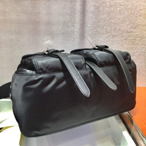 Replica Prada Nylon Shoulder Bag 1BD225 Black 6