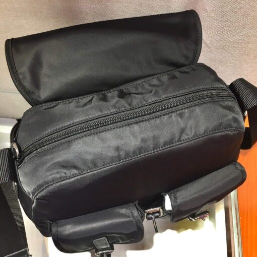 Replica Prada Nylon Shoulder Bag 1BD225 Black 7