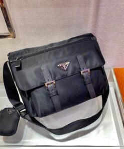 Replica Prada Medium Nylon Shoulder Bag 1BD671 Black