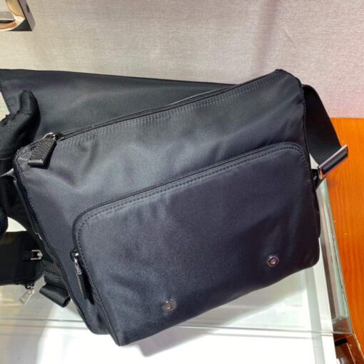 Replica Prada Medium Nylon Shoulder Bag 1BD671 Black 7