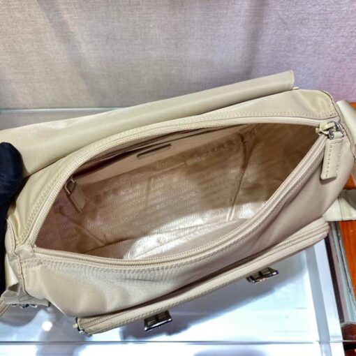 Replica Prada Medium Nylon Shoulder Bag 1BD671 Apricot 7