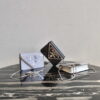 Replica Prada Crystal-studded card holder with shoulder strap 1MR024 Black Crystal 8