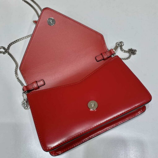 Replica Prada 1BH189 Brushed leather shoulder bag Red 6