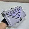 Replica Prada 1BH189 Brushed leather shoulder bag Light Pink 10