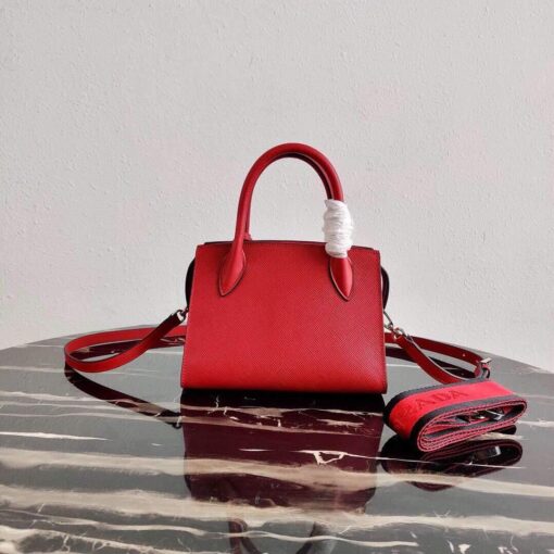Replica Prada 1BA269 Saffiano Leather Prada Monochrome Bag Red