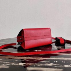 Replica Prada 1BA269 Saffiano Leather Prada Monochrome Bag Red 2