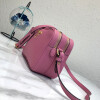 Replica Prada 1BH082 Leather bag with shoulder strap Light Pink Gold 9