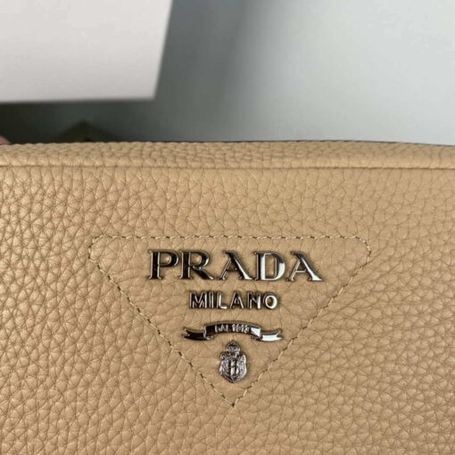 Replica Prada Leather bag with shoulder strap 1BH082 Apricot 3