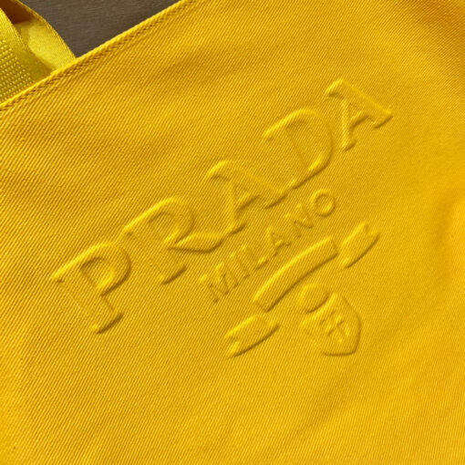 Replica Prada 1BG395 Drill tote Shoulder bag Yellow 4