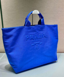 Replica Prada 1BG395 Drill tote Shoulder bag Blue 2