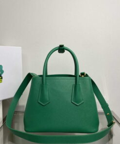 Replica Prada 1BG443 Prada Double Saffiano leather mini bag Green