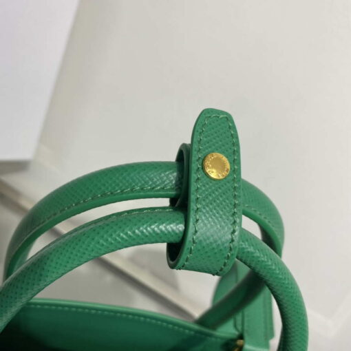 Replica Prada 1BG443 Prada Double Saffiano leather mini bag Green 6