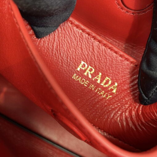 Replica Prada 1BG443 Prada Double Saffiano leather mini bag Black 8