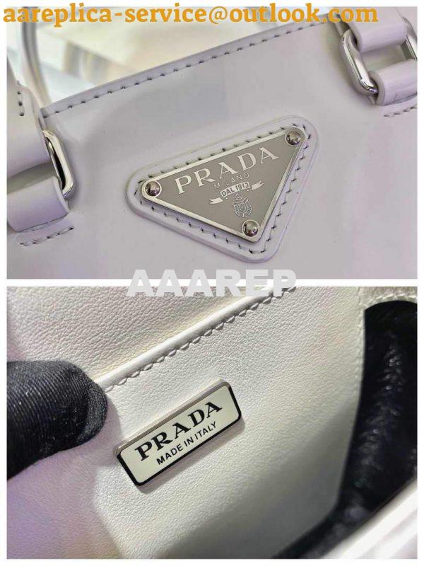 Replica Prada 1BA331 Small Brushed Leather Tote White 8 Replica Prada 1BA331 Small Brushed Leather Tote White 8