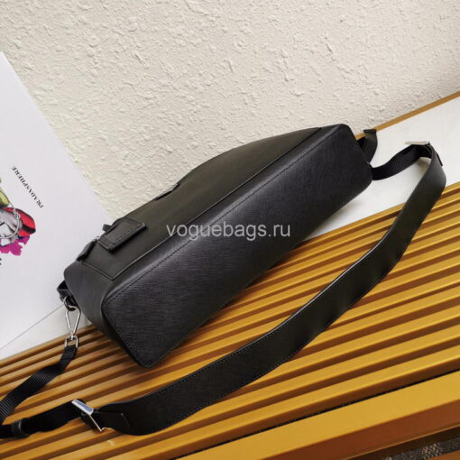 Replica Prada 2VG044 Saffiano Leather Tote Bag in Black 2