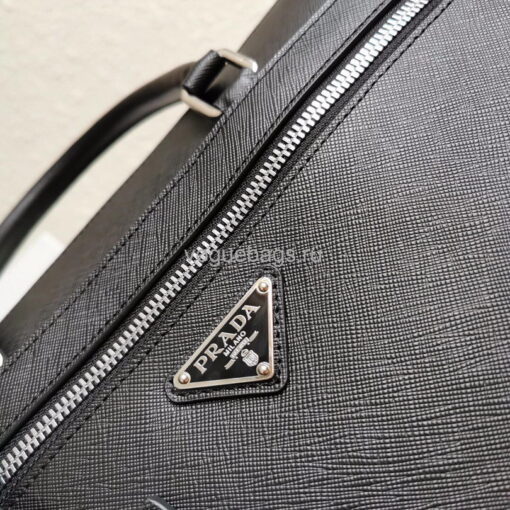 Replica Prada 2VG044 Saffiano Leather Tote Bag in Black 4