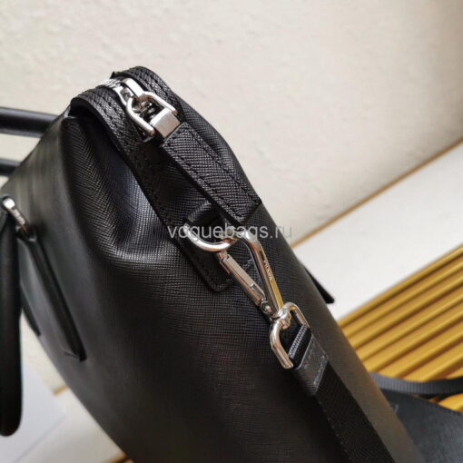 Replica Prada 2VG044 Saffiano Leather Tote Bag in Black 6