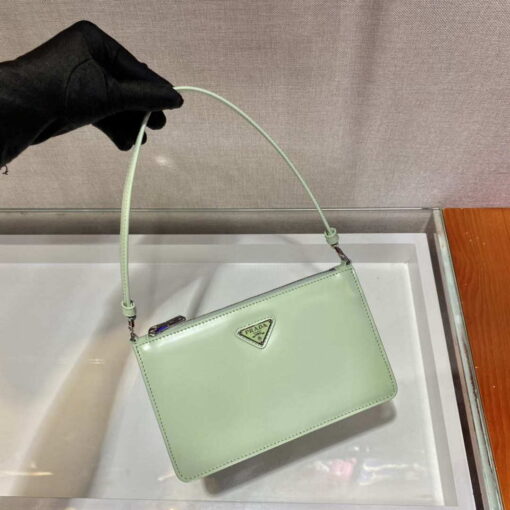 Replica Prada 1BC155 Saffiano leather mini bag Green 2
