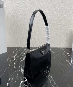 Replica Prada 1BC155 Saffiano leather mini bag Black 2