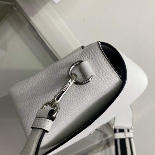 Replica Prada 1BD314 Leather shoulder bag White 4