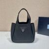 Replica Prada 1BG335 Tote Leather Bucket Handbag Black