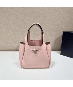 Replica Prada 1BG335 Tote Leather Bucket Handbag Pink