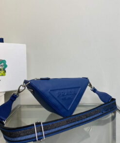 Replica Prada Saffiano Prada Triangle bag 2VH155 Blue