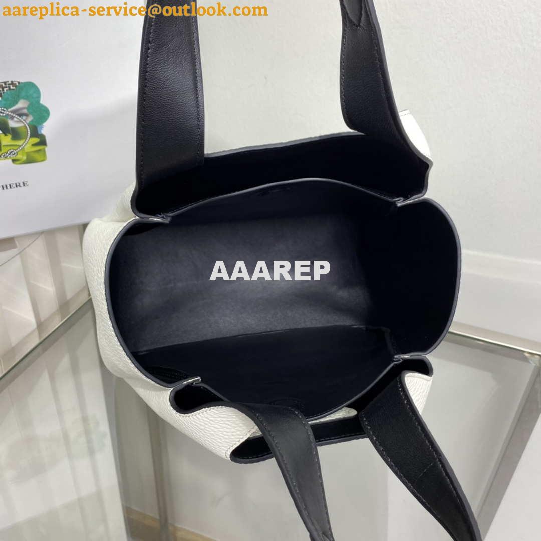 Replica Prada 1BG335 Tote Leather Bucket Handbag White 7 Replica Prada 1BG335 Tote Leather Bucket Handbag White 7