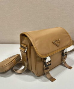Replica Prada 2VD034 Nylon messenger bag shoulder bag Tan