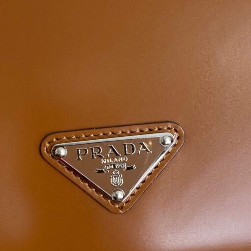 Replica Prada Brushed leather Prada Femme 1BD323 Brown 4