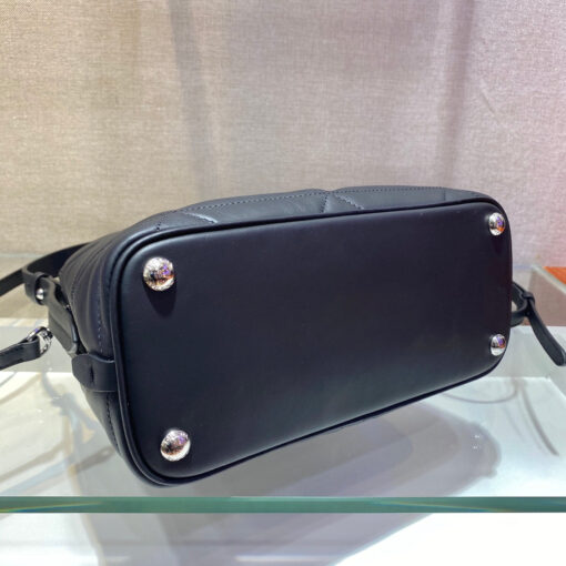 Replica Prada 1BA311 Spectrum Small Leather Top Handle Bag Black 5