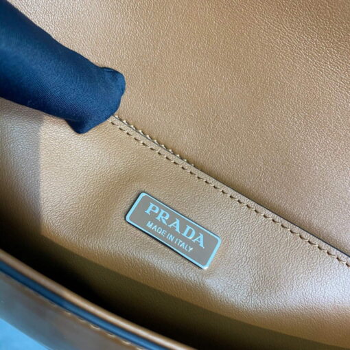 Replica Prada Brushed leather Prada Femme 1BD323 Brown 8