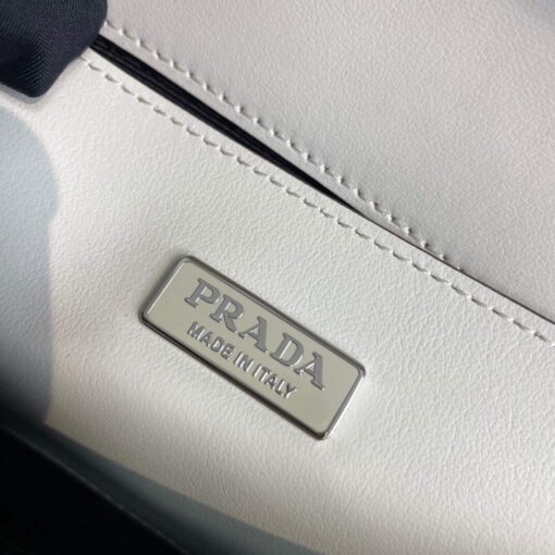Replica Prada Brushed leather Prada Femme 1BD323 White 8
