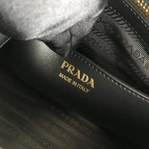 Replica Prada 1BA046 Medium Esplanade Leather Tote Bag Green and Black 7