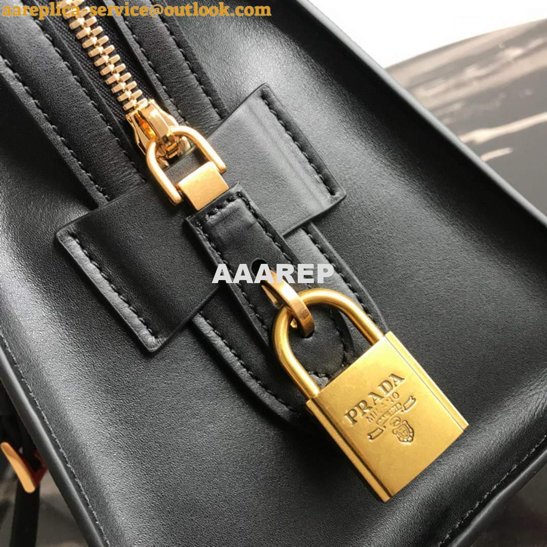 Replica Prada 1BA046 Medium Esplanade Leather Tote Bag Red and Black 5 Replica Prada 1BA046 Medium Esplanade Leather Tote Bag Red and Black 5