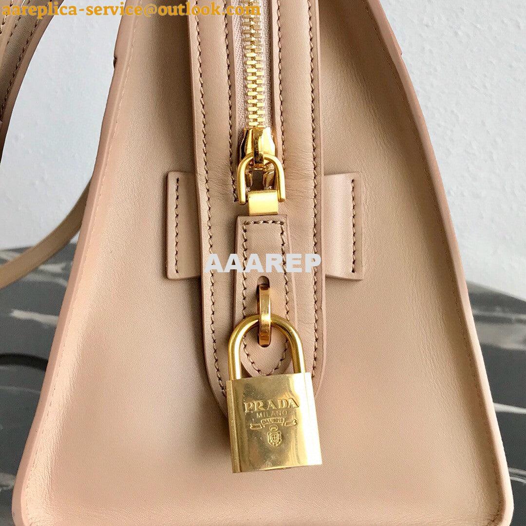 Replica Prada 1BA046 Medium Esplanade Leather Tote Bag Apricot 5 Replica Prada 1BA046 Medium Esplanade Leather Tote Bag Apricot 5