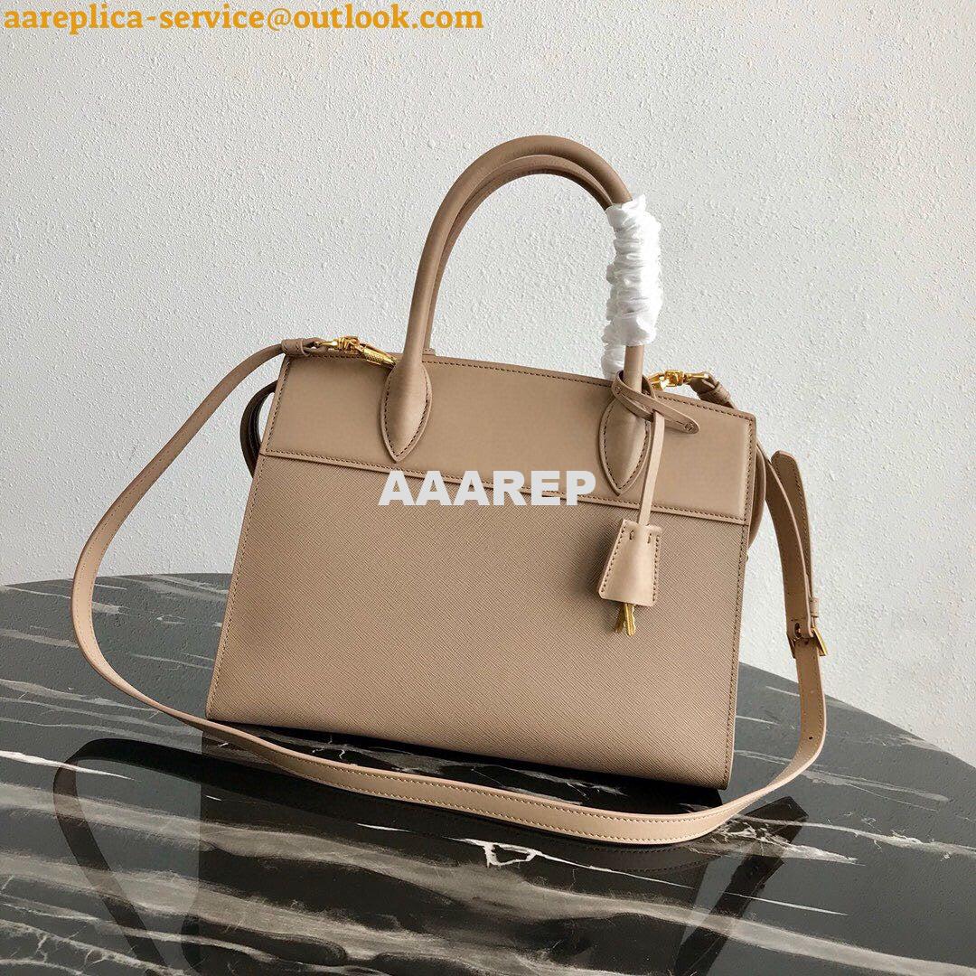 Replica Prada 1BA046 Medium Esplanade Leather Tote Bag Apricot 6 Replica Prada 1BA046 Medium Esplanade Leather Tote Bag Apricot 6