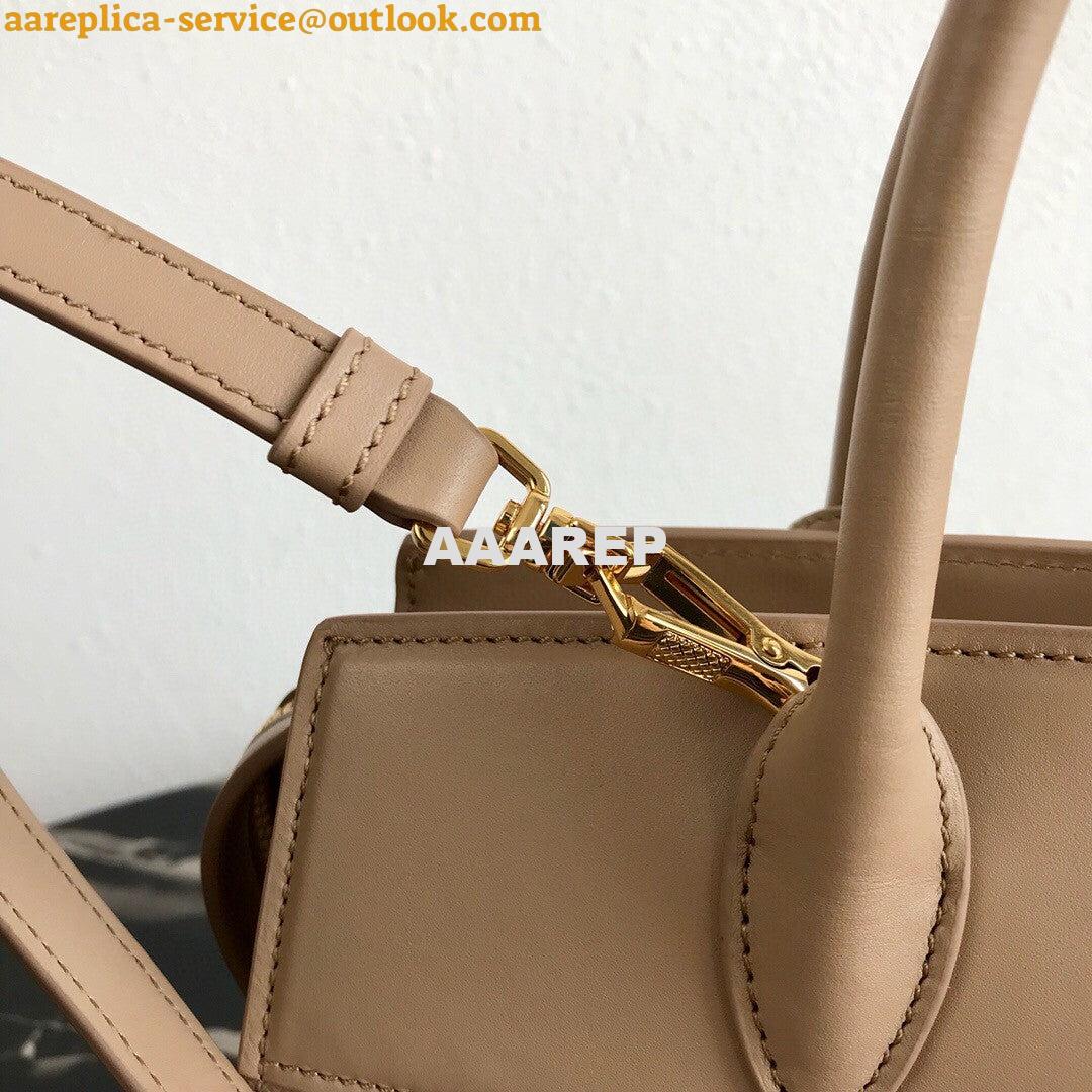 Replica Prada 1BA046 Medium Esplanade Leather Tote Bag Apricot 7 Replica Prada 1BA046 Medium Esplanade Leather Tote Bag Apricot 7