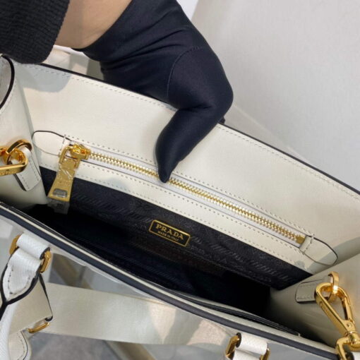 Replica Prada 1BA337 Medium Saffiano leather handbag White 8