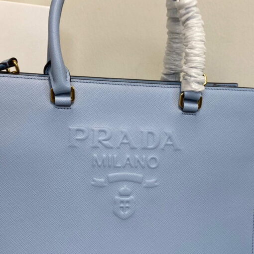 Replica Prada 1BA337 Medium Saffiano leather handbag Blue 3